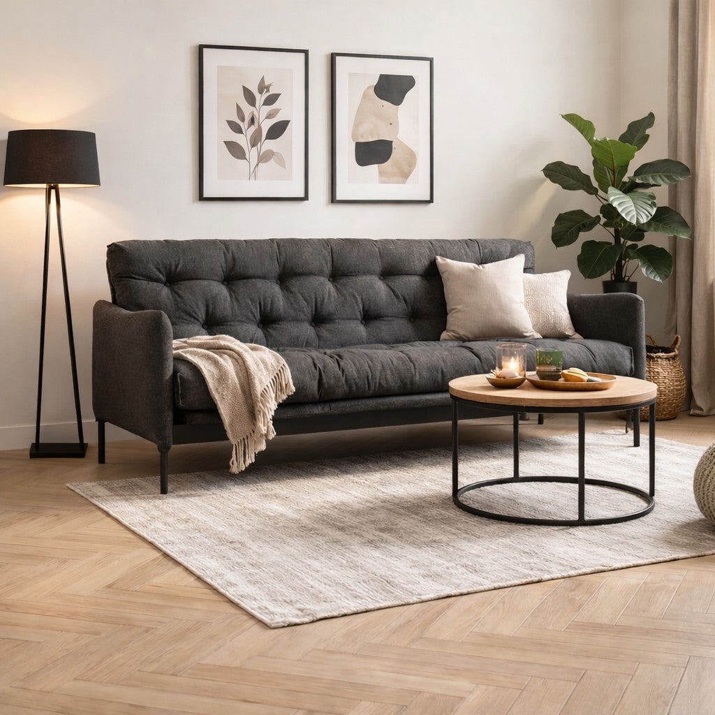 Banken - Slaapbank 3 - Zits – Antraciet – Meerdere standen - Renge - Dimehouse