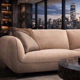 Banken - 5 - zitsbank Grande – Crème Bouclé – 345 cm – Bellagio - Dimehouse