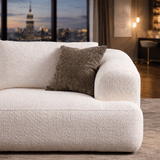 Banken - 3 - zitsbank Grande – Wit Bouclé – 290 cm – Como - Dimehouse
