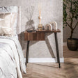 Nachttische - Nachttisch Oslo Rechts Akazienholz Drift Brown 1 Schublade - Dimehouse