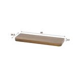 Wandregal Akazie Drift Braun 60 cm - Massivholz 