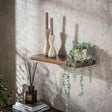 Wandregale - Wandregal Noa 60 cm Massiv Akazienholz Driftbraun - Dimehouse