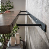 Wandregal Loft Akazie 120 cm - Drift Brown 