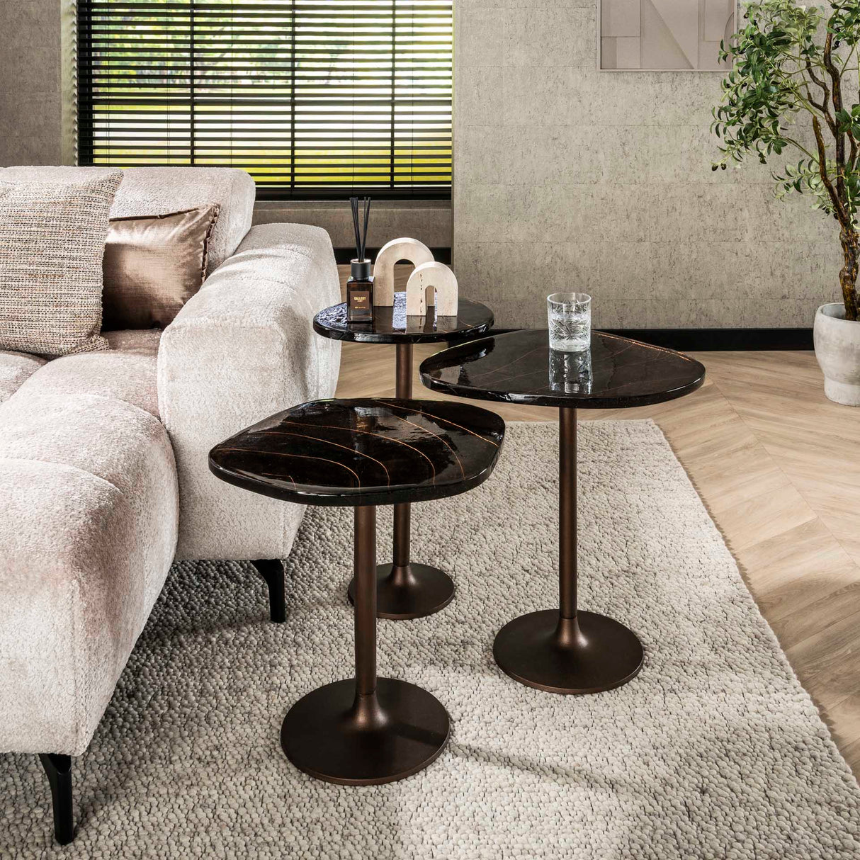 Beistelltisch Vigo - Antikes Kupfer 60 cm 