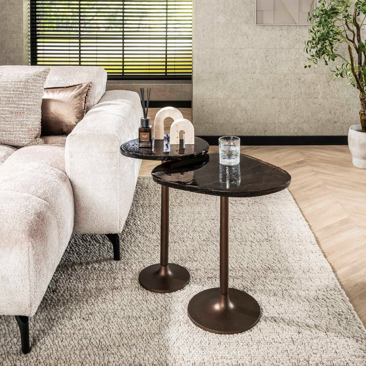 Beistelltisch Vigo - Antikes Kupfer 60 cm 