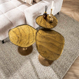Beistelltisch Aurora M - Antik Gold 50x55 cm 