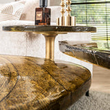 Beistelltisch Aurora M - Antik Gold 50x55 cm 
