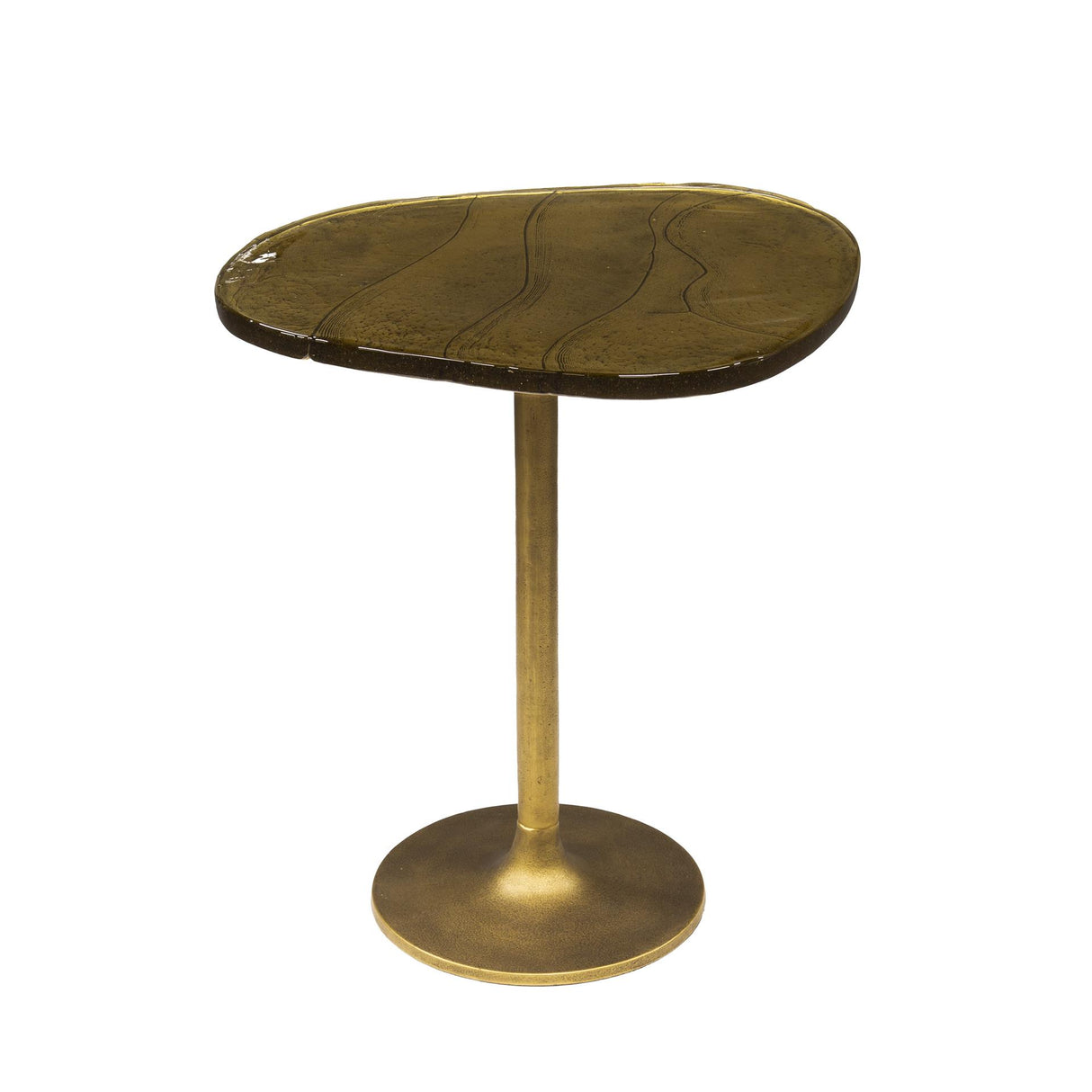 Beistelltisch Aurora M - Antik Gold 50x55 cm 