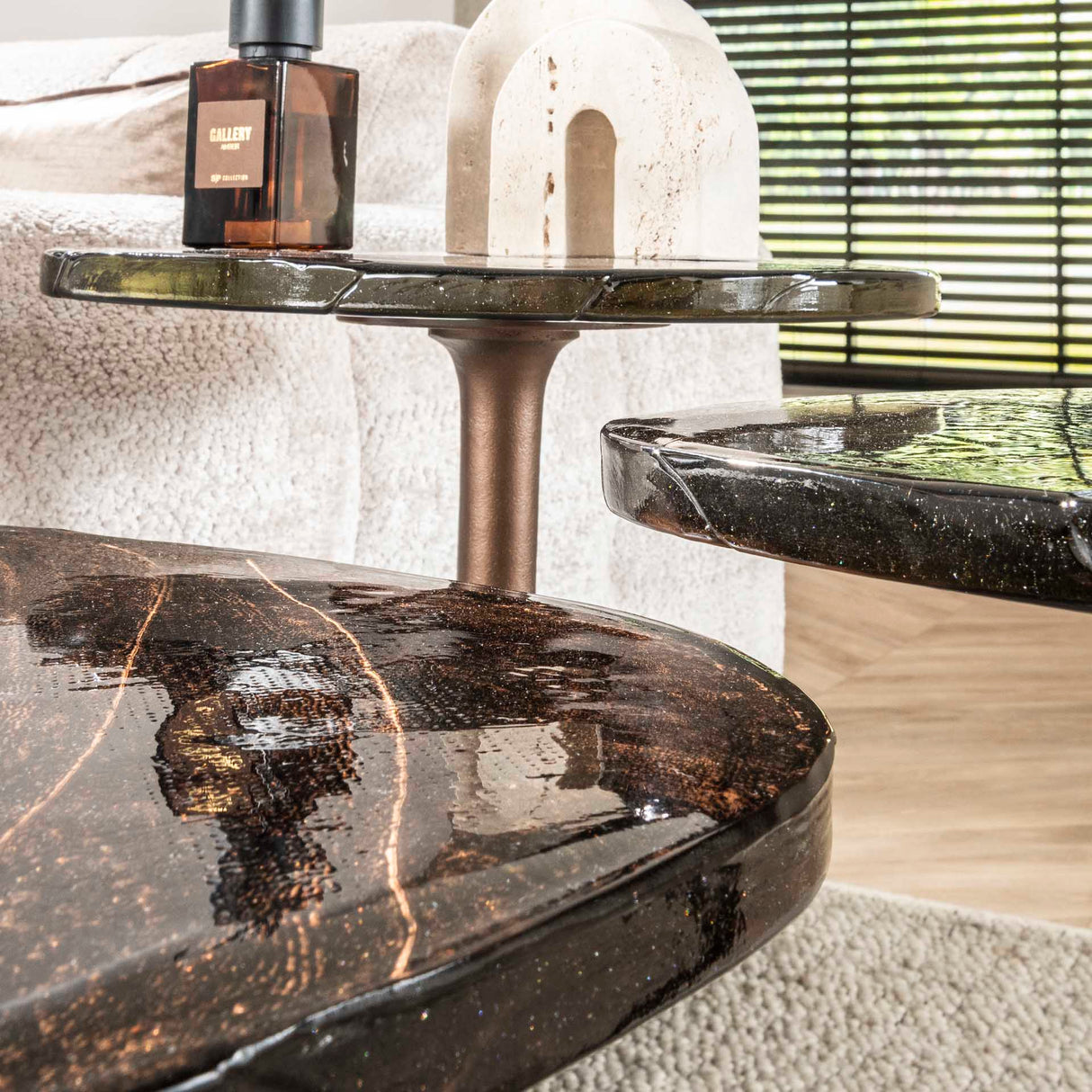 Beistelltisch Aris S – Antikes Kupfer 53x42x50 cm 