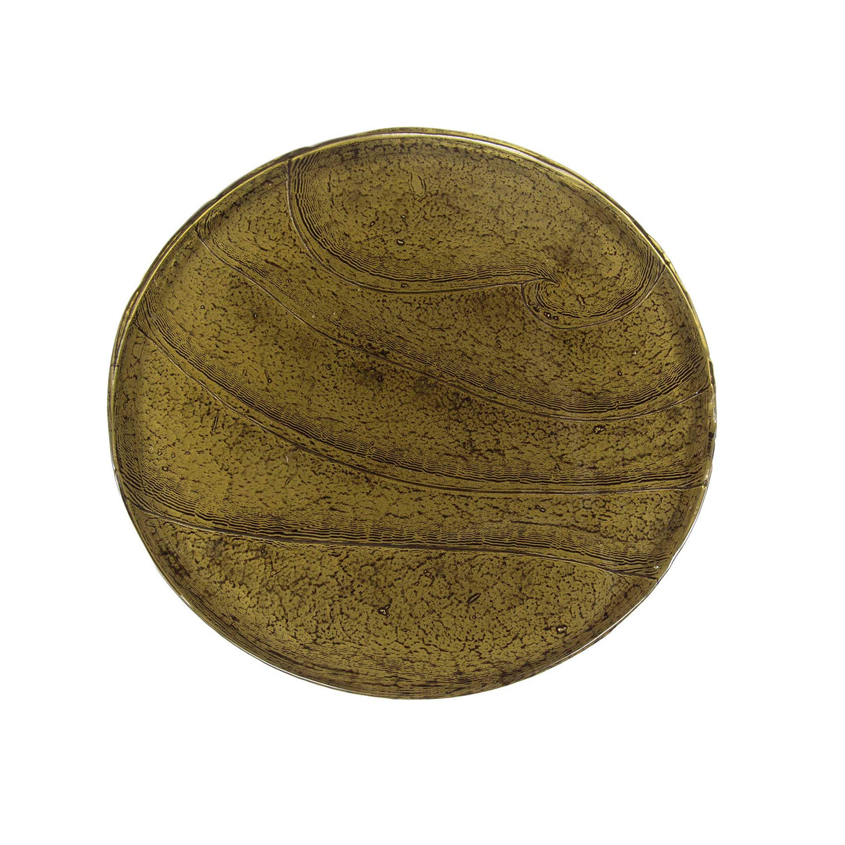 Beistelltisch Tropfen M - Antik Gold 40x60 cm 