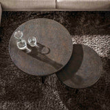 Venta Salontafel set Ferro metallic 74 cm (set van 2)