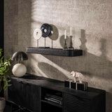 Wandplank 100 cm Metallic Grijs Aeris
