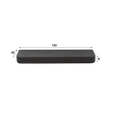 Wandplank 100 cm Metallic Grijs Aeris