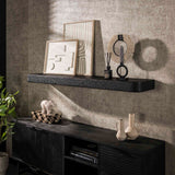 Wandplank 150 cm Metallic Grijs Aeris