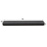 Wandplank 150 cm Metallic Grijs Aeris