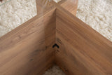 Rechteckiger Moderner Couchtisch Vetroni Atlantische Kiefernholz Optik - Glas - 105x65 cm 