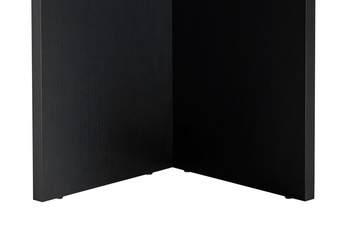 Esstisch Sablin Wood Black 180x89,5x75 cm Melamin 