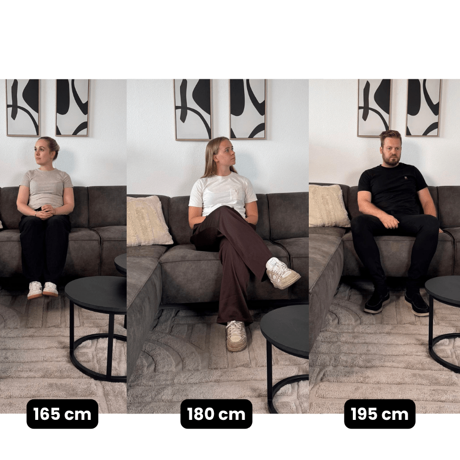 Industrielle Ecksofa Brisbane Eco-Leder Cognac - links 