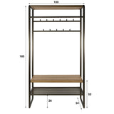 Muro Garderobenschrank 100 Drift Braun 