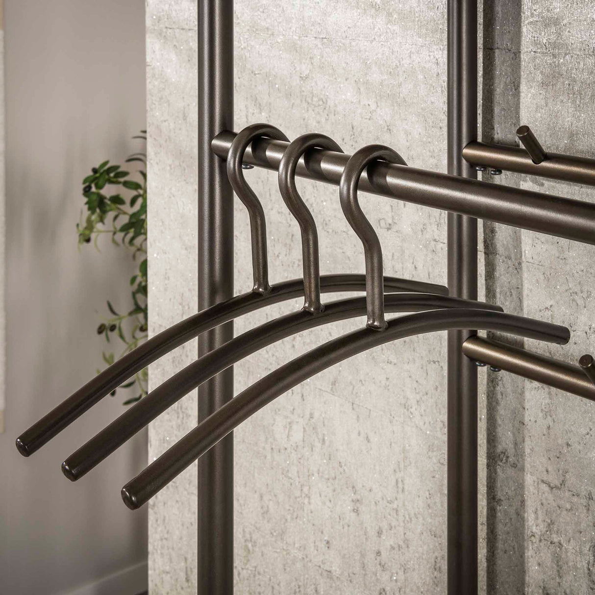 Set aus 6 Haken für Garderobe Drift braun 