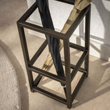 Sable Paraplubak quadratisch Drift Braun H53 cm 