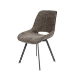 Set von 4 Esszimmerstühlen Riviera Rich Taupe drehbar 