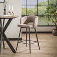 Barhocker – Modern Barhocker Sand Alba Tissee Cargo Stoff - Dimehouse