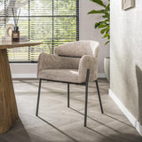 Eetkamerstoel Zand Lola Hoven Chenille Stof