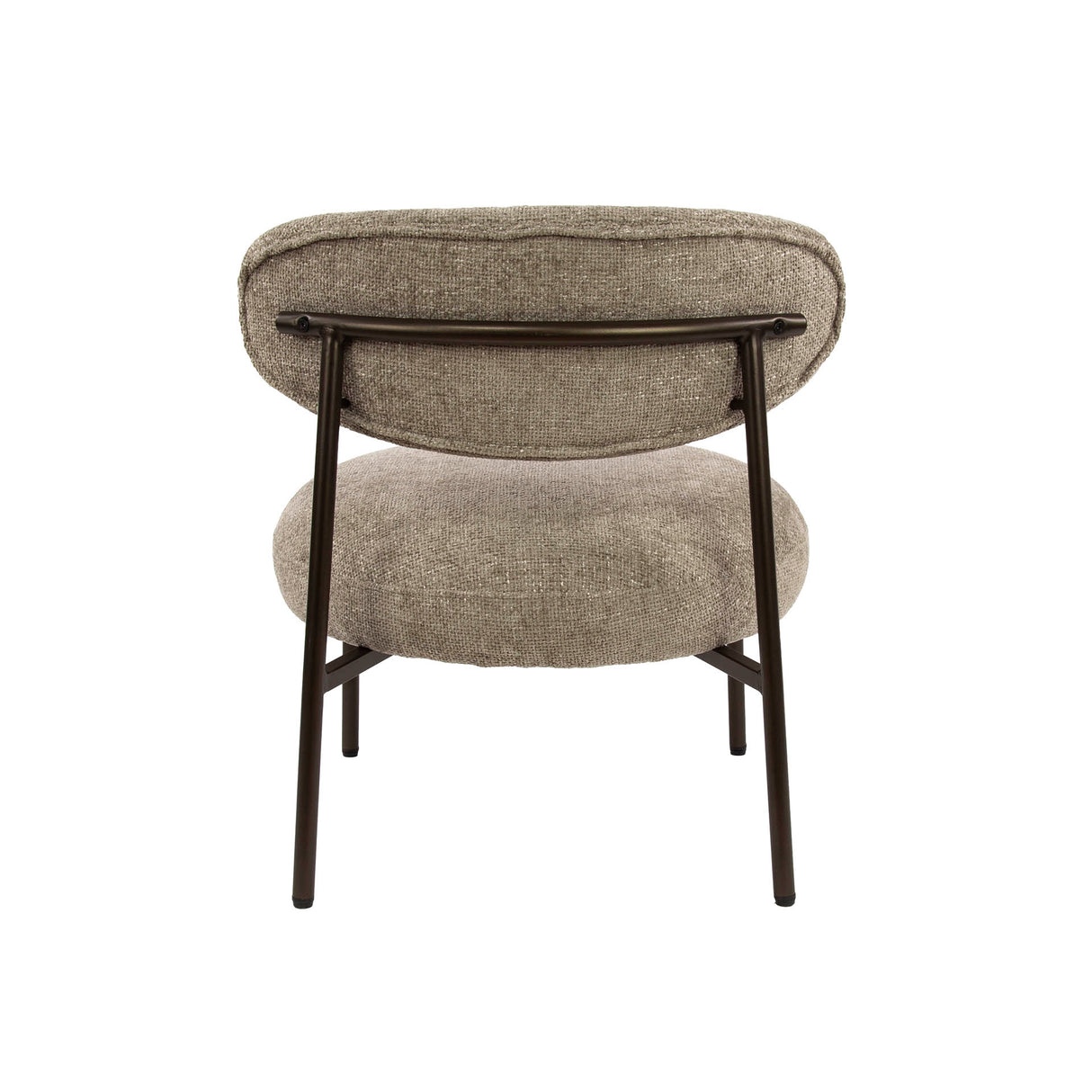 Fauteuil Nova Rond – Zandkleurige Stof