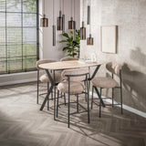 Barhocker Round Duo Cargo Sandstoff - Set von 2 