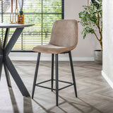 Set von 2 Barhockern Lento Rib Rock Sand 