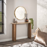 Monza Kurve Kapitell Keramik Travertin 100 cm 