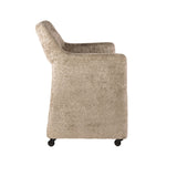 Satz von 2 Esszimmerstühlen Siena Alura Sand mit Rollen 