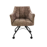 Satz von 2 Esszimmerstühlen Hoven Rich Champagne gepolstert 