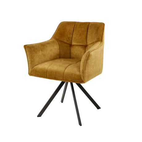 Esszimmerstuhl Lino Velvet Gold Drehbar 