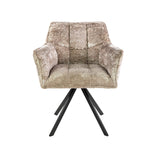 Draaibare Eetkamerstoel Lino Bouclé Zand