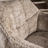 Draaibare Eetkamerstoel Lino Bouclé Zand