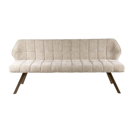 Esszimmerbank Gitter Chenille Sandbraun