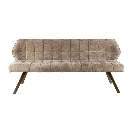 Esszimmerbank Gitter Chenille Braun