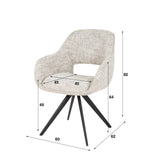 Esszimmerstuhl Springo Drehstuhl Eagle Creme 