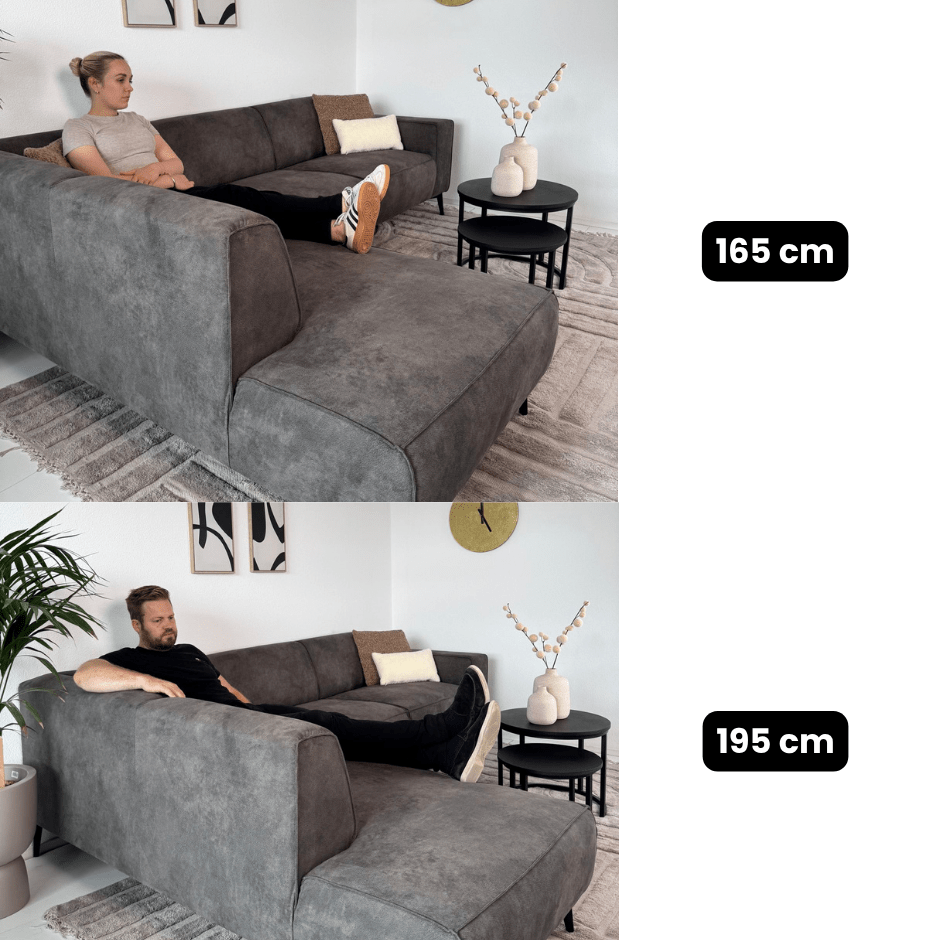 Industrielle Ecksofa Brisbane Eco-Leder Cognac - links 