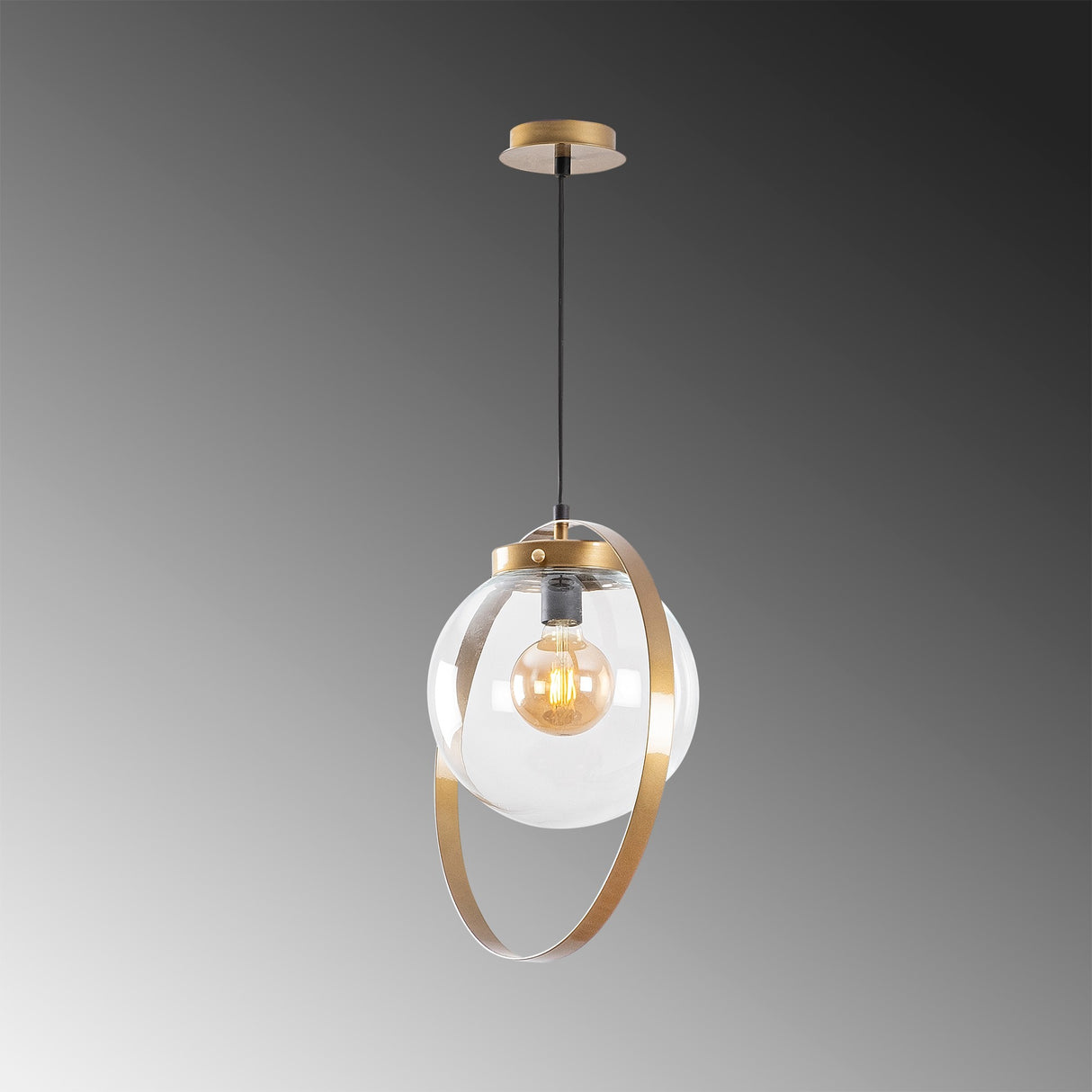 Hanglamp Goud Glas Blazer