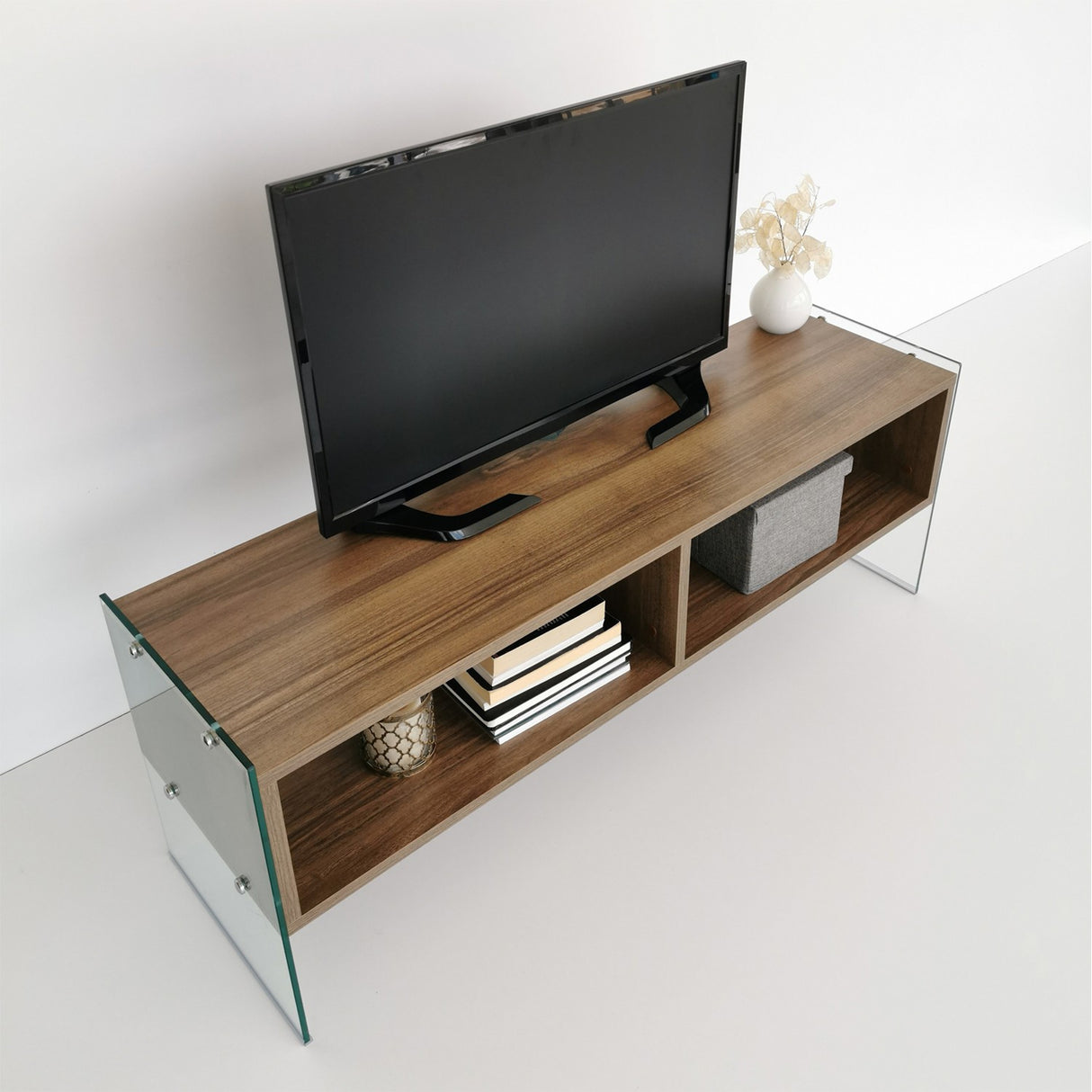 TV -Möbel Echo Walnut Melamin 120x45x35 cm