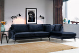 Ecksofa rechts Papira Marineblau