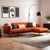 Ecksofa mit Schlaffunktion rechts Sevilla Orange