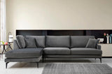 Ecksofa links Papira Anthrazit