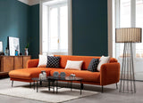 Ecksofa mit Schlaffunktion Links Sevilla Orange