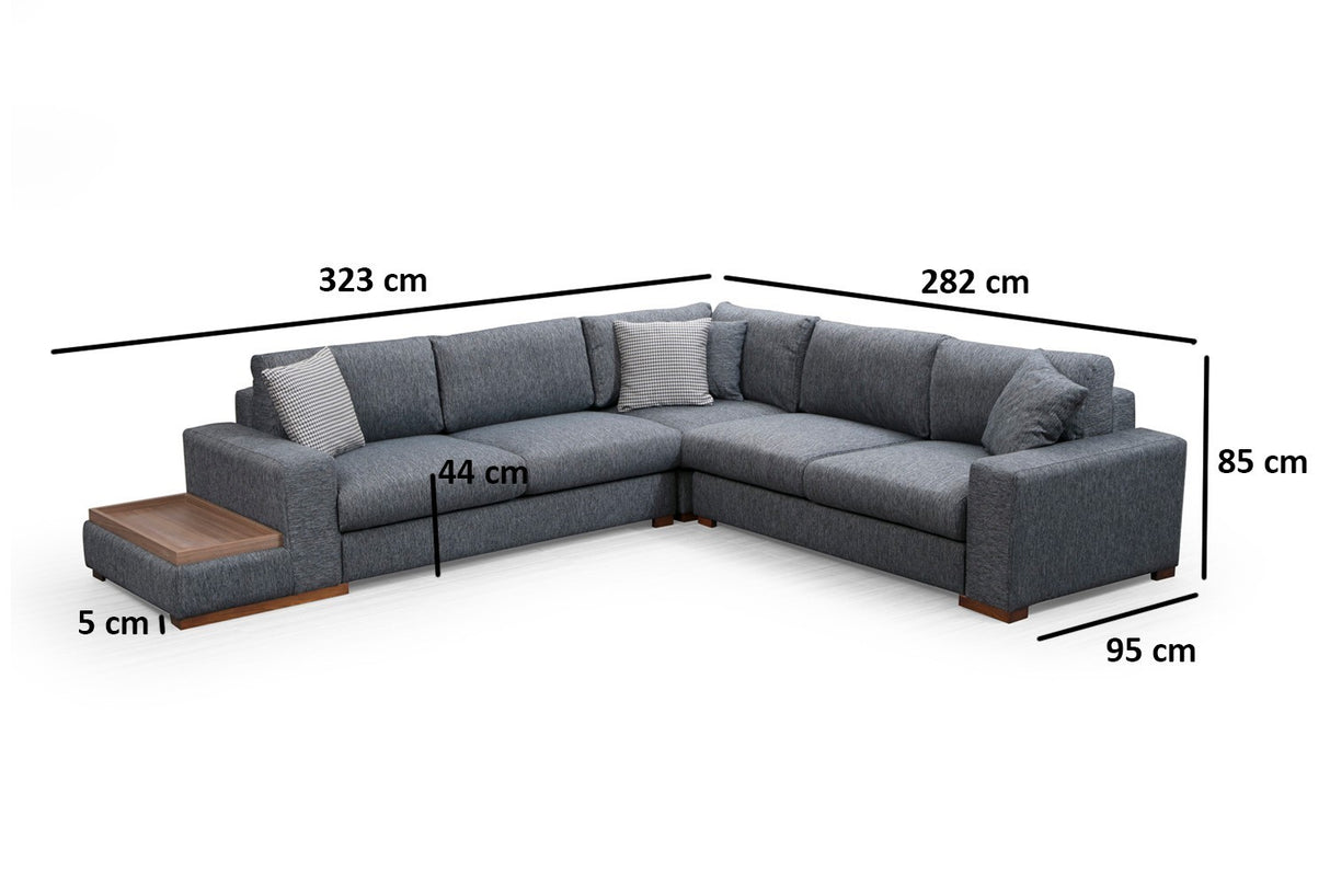 Ecksofa Loop Anthrazit