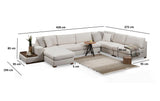 Ecksofa Loop Beige