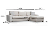 Ecksofa Loop Beige